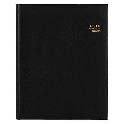 5412303005050-Agenda Lima Concorde - 1 semaine sur 2 pages - 21 x 27 cm - noir - Brepols--0