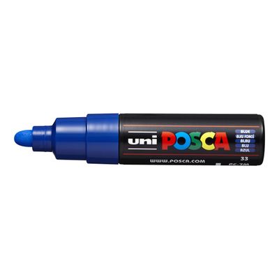 4902778228326-Posca - Marqueur peinture pointe large - bleu foncé-Angle gauche-0