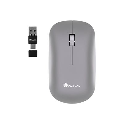 8435430618914-NGS Snoop-RB - souris sans fil - gris-Haut-5