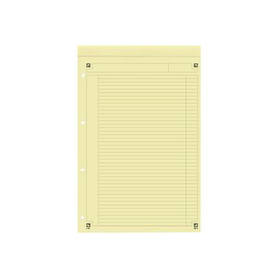 3020120011035-Oxford International - Bloc notes - A4 + - 160 pages - ligné jaune - perforé-Avant-9