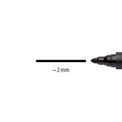 4007817304648-STAEDTLER LUMOCOLOR 352 - Marqueur permanent - pointe ogive - noir--4