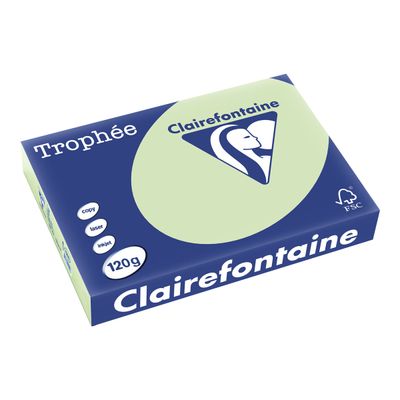3329680121506-Clairefontaine Trophée - Papier couleur - A4 (210 x 297 mm) - 120 g/m² - Ramette de 250 f-Angle gauche-0