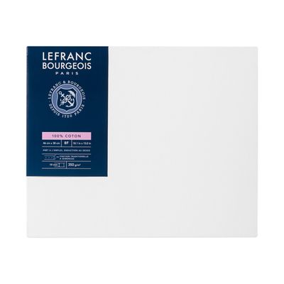 3013641111087-Lefranc Bourgeois Classic - Toile pré-étirée - châssis peinture 8F - 46 x 38 cm - 100 % coton-Avant-0