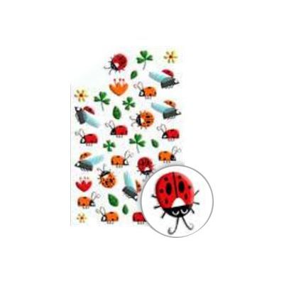 3609510900946-Maildor - 1 feuille gommettes trèfle et coccinelle-Avant-0