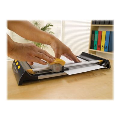 043859550425-Fellowes NEUTRON PLUS - Rogneuse / coupeuse A4 - coupe 10 feuilles-Angle droit-5