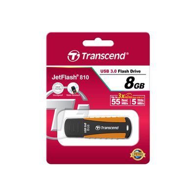 0760557825319-Transcend JetFlash 810 - clé USB - 8 Go-Avant-4