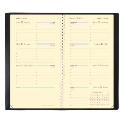 3371010191741-Agenda de poche Impala Planorizon - 1 semaine sur 2 pages - 8,8 x 17 cm - disponible dans différentes cou--3