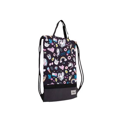 8445118025675-Oh My Pop! Illusion - Sac à dos piscine cordon - 1 compartiment - noir - Karactermania-Angle gauche-3