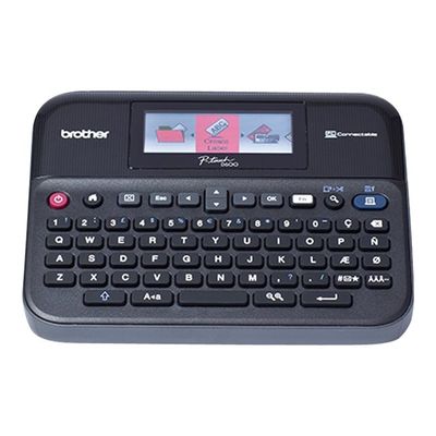 4977766746175-Brother PT-D600VP - Étiqueteuse - imprimante d'étiquettes monochrome - impression par transfert -Avant-2