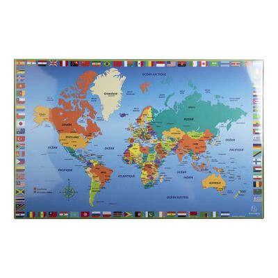 3130630297901-Exacompta - Sous-main PVC - Monde-Avant-0