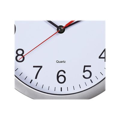 4002390065658-MaulRun - Horloge - mécanisme quartz - 25 cm - blanc argenté-Gros plan-1