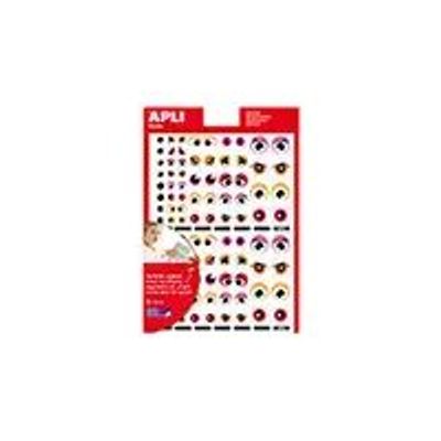 8410782138556-Apli - 3 feuilles gommettes - rouge, orange, rose-Avant-0
