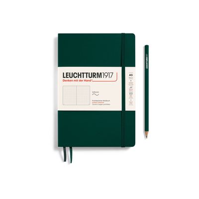 4004117626074-Leuchtturm1917 - Carnet de notes souple A5 - pointillés - vert sapin-Avant-0
