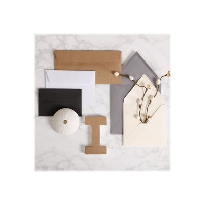 3329680583106-Pollen - 20 Enveloppes - 90 x 140 mm - 120 g/m² - noir-Avant-2
