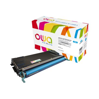 3112539626723-Cartouche laser compatible Lexmark C734A1CG - cyan - Owa K15882OW-Avant-0