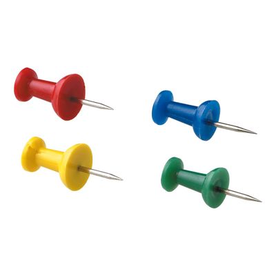 3457707454129-Wonday - 100 Punaises signalétique - couleurs assorties-Angle gauche-0