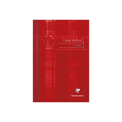 2012346010894-Clairefontaine - Carnet de bord enseignant (7 classes) - A4 - 48 pages - disponible dans différen-Avant-1