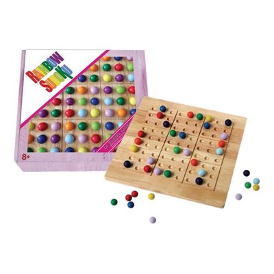 3760096461907-Riviera Games - Sudoku en bois Rainbow-Avant-1