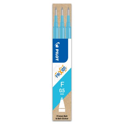 4902505422881-Pilot Frixion Ball - 3 Recharges pour rollers effaçables - 0,5 mm - turquoise--0