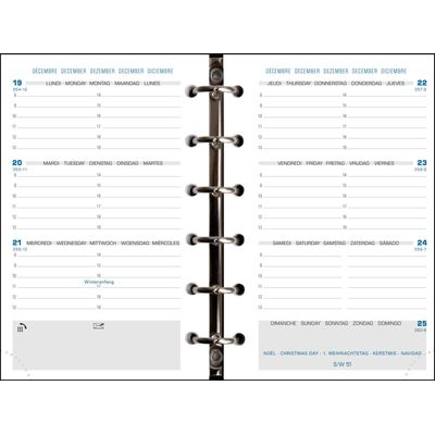 3660942068123-Floralie - Organiseur 16 mois - 11 x 14,5 cm - argent - Exacompta--1