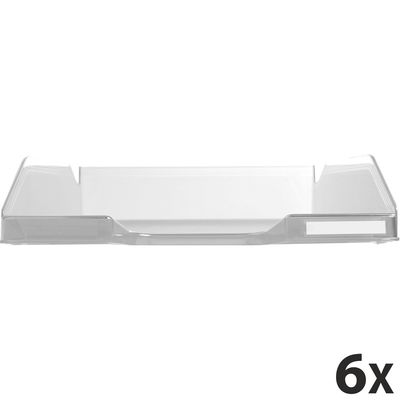 9002493011342-Exacompta COMBO - 6 Corbeilles à courrier cristal--0