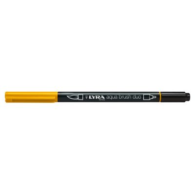 4084900603550-Lyra Aqua Brush Duo - Feutre pinceau double pointe - jaune de chrome--0