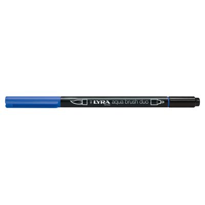 4084900609101-Lyra Aqua Brush Duo - Feutre pinceau double pointe - bleu oriental--0