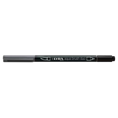 4084900610022-Lyra Aqua Brush Duo - Feutre pinceau double pointe - gris argent chaud--0