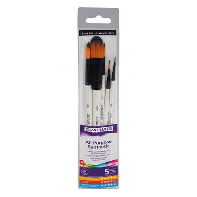 5011386082042-Daler-Rowney Graduate Landscape - Pack de 5 pinceaux - poil synthétique--0