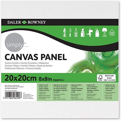 5011386062907-Daler-Rowney Simply - Carton entoilé - 20 x 20 cm--0