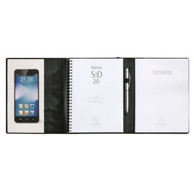 3660942072342-Agenda All in One + carnet - 1 semaine sur 2 pages - 16 mois - 15 x 21 cm - bleu - Exacompta--4
