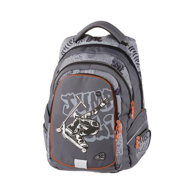 9002638218605-Walker Fame - Sac à dos Scooter gris - 2 compartiments - Carpentras--0
