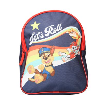 4891320452589-Sac à dos maternelle Pat Patrouille 31 cm - 1 compartiment - bleu marine - Bagtrotter--0