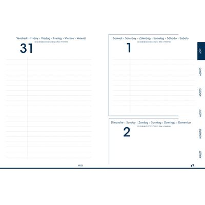3371010461646-Agenda Thelma - 1 jour par page - 12 x 17 cm - black - Quo Vadis--1