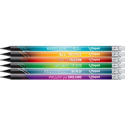 3154148520016-Maped Black'Peps Energy - Crayon à papier - HB - embout gomme - disponible dans différentes couleurs--0