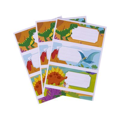 8410782184393-Apli Dinosaures - 9 Étiquettes scolaires - 36 x 81 mm--2