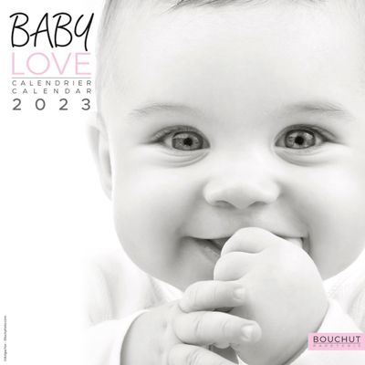 3592930020694-Bouchut Baby Love - Calendrier illustré mensuel - 15 x 15 cm--0