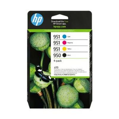 0195122139902-HP 950/951 - pack de 4 - noir et  couleurs - cartouche d'encre originale (6ZC65AE)--0