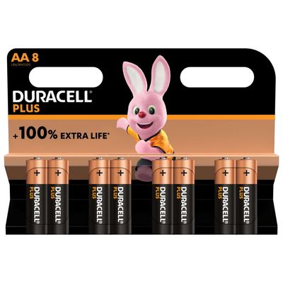 5000394140899-DURACELL 100% Plus - 8 piles alcalines - AA LR06 --0