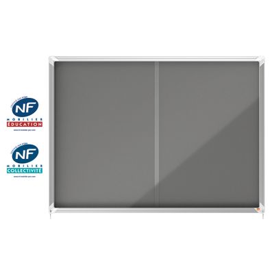 5028252611602-Nobo - Vitrine intérieure 18 A4 (1355 x 970 mm) - cadre gris--0