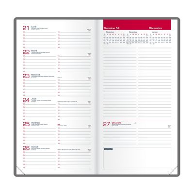 3147280219375-Agenda de poche Oxford Senso - 1 semaine sur 2 pages - 9 x 17 cm - bleu - Hamelin--1