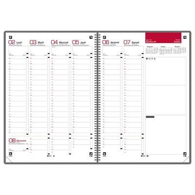 3147280219450-Agenda à spirale Oxford Mode - 1 semaine sur 2 pages - 15 x 21 cm - rose - Hamelin--1