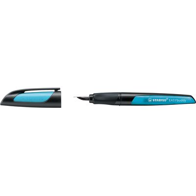 4006381539029-STABILO EASYbuddy - Stylo plume ergonomique - noir/bleu--0