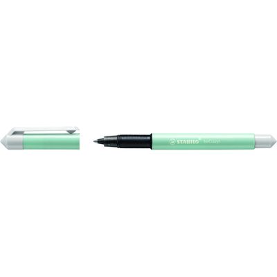4006381539692-STABILO beCrazy! - Roller encre bleue - 0,5 mm - corps fin - turquoise--0