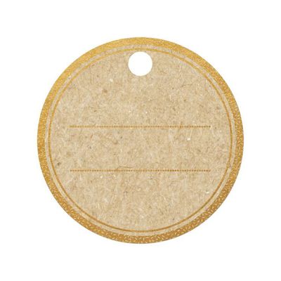3329686170768-Clairefontaine - 12 Étiquettes cadeau kraft - rond - 8 x 16 cm--1