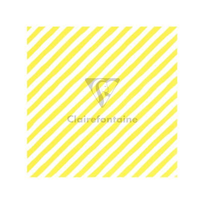 3329682238615-Clairefontaine Excellia Tiny Rolls - Papier cadeau rayures jaune - 35 cm x 5 m - 80 g/m²--2