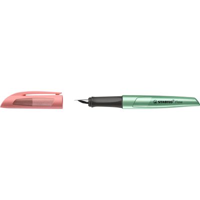 4006381551342-STABILO Flow Cosmetic - Stylo plume - rose/vert--0