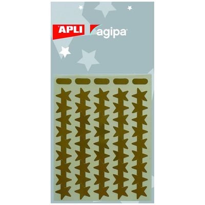 3270241124132-Apli Kids - Adhésif décoratif - étoiles or (3 feuilles)--0