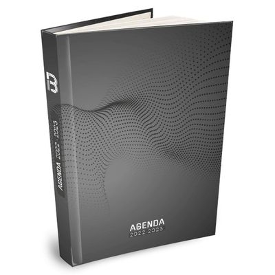 3592930019438-Agenda Techno - 1 jour par page - 12,5 x 17,5 cm - gris - Bouchut--0