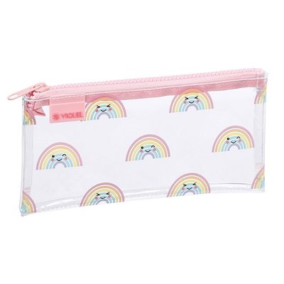 3135259792943-Trousse plate Baby Kawaii - 1 compartiment - 2 modèles disponibles : requin ou rainbow - Viquel--3